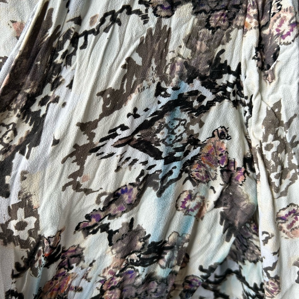 IRO Sakari Printed Crisscross Turtleneck Top| - Picture 10 of 12